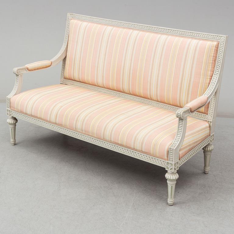 A gustavian style sofa, mid 20th century.