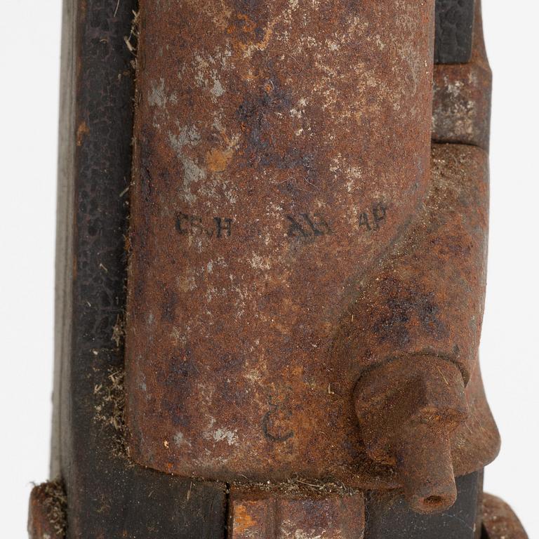 A Swedish percussion rifle, navy pattern 1845.