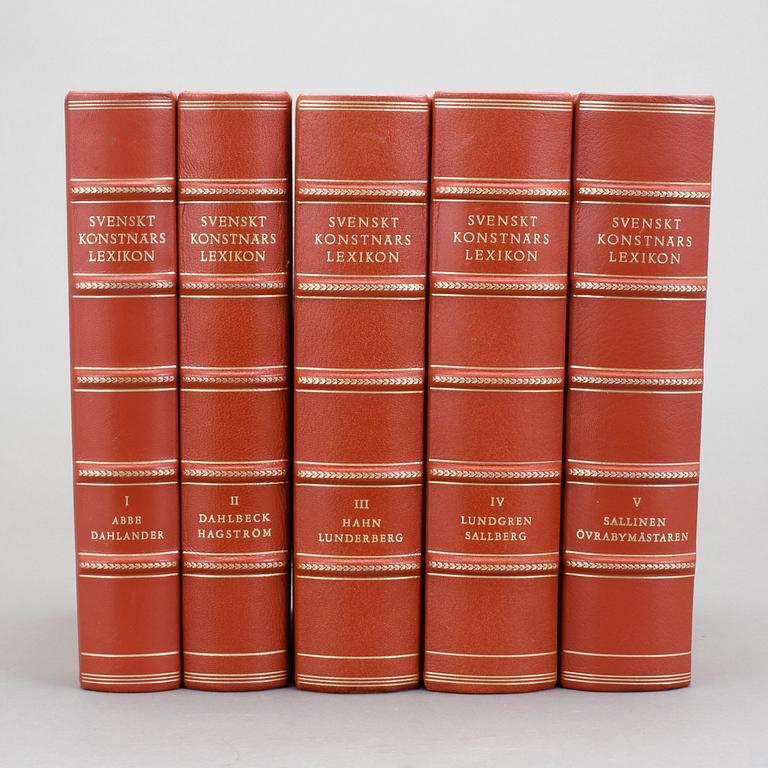 BOKVERK, volym I-V, "Svenskt Konstnärslexikon", Allhems Förlag, Malmö, 1952 - 67.
