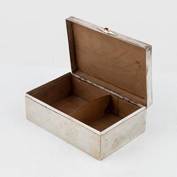 Cigarrskrin, silver, Martin Lysell, Trelleborg 1923.