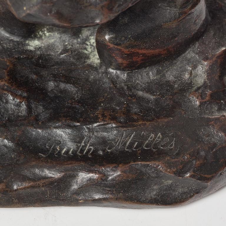 Ruth Milles, sculpture. Signed. Bronze. Height 29 cm.