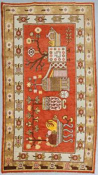 MATTA, old, Khotan, Kina, ca 255 X 140 cm.