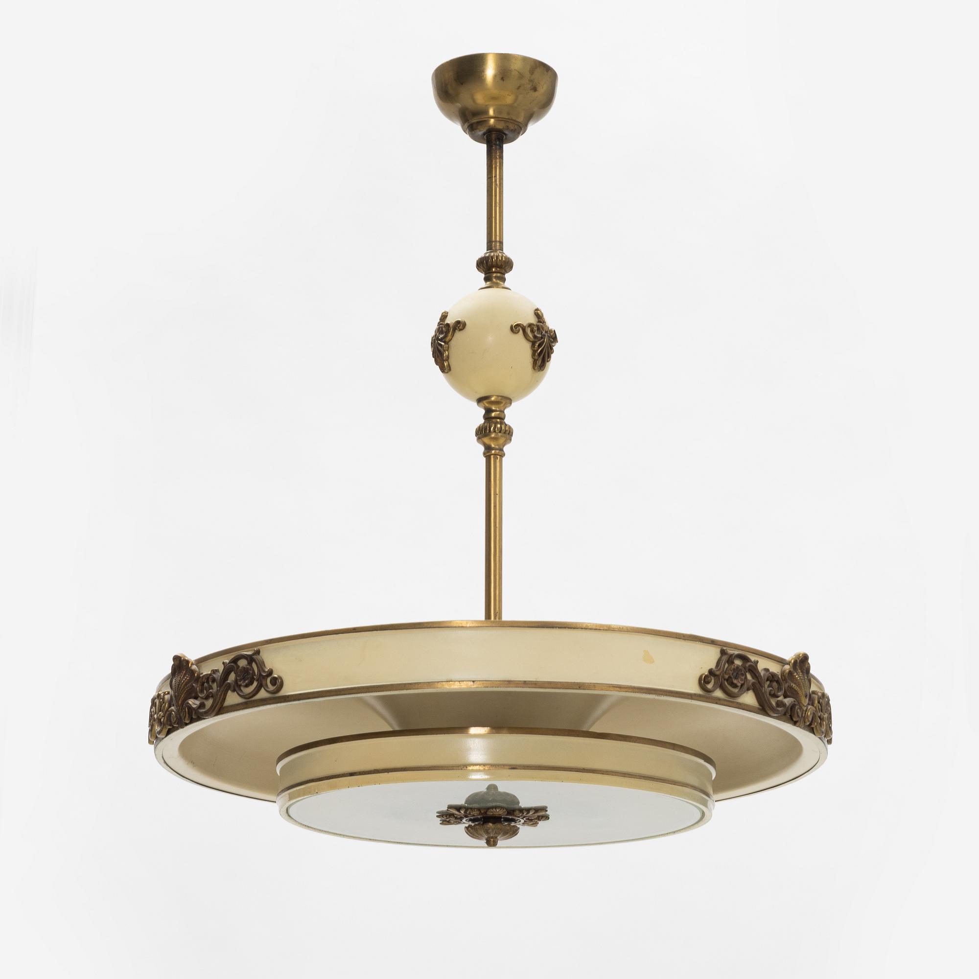 Einar Bäckström, a ceiling light, 1930's/1940's.