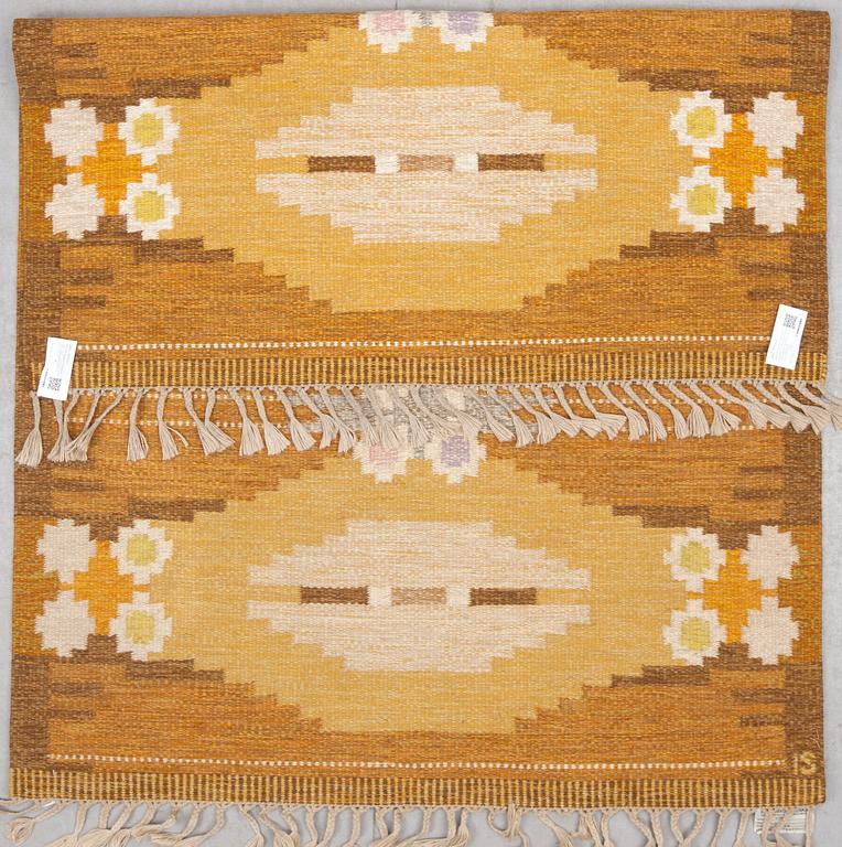MATTA, rölakan, "Örbyhus", signerad IS, (Ingegerd Silow), 1900-talets andra hälft, ca 200 X 140cm.
