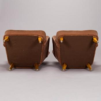 Ilmari Lappalainen, a pair of 1950's 'Laila' armchairs for Asko, Finland.