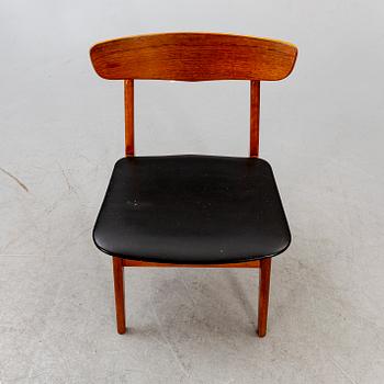 A set of six 1960s Danish  Farstrup (possibly) teak chairs.