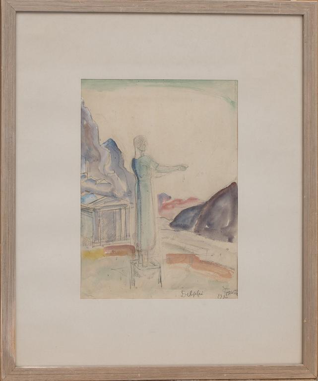 EINAR FORSETH, blandteknik, signerad och daterad 1930.