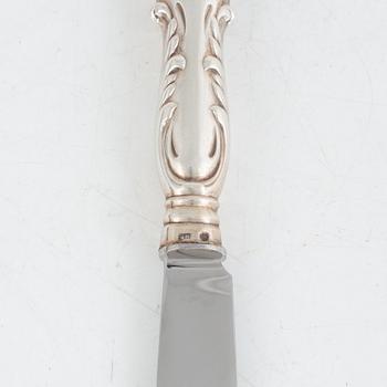 Bestickservis, 37 delar, silver, "Olga", Gustaf Möllenborg, Stockholm bl a 1899.