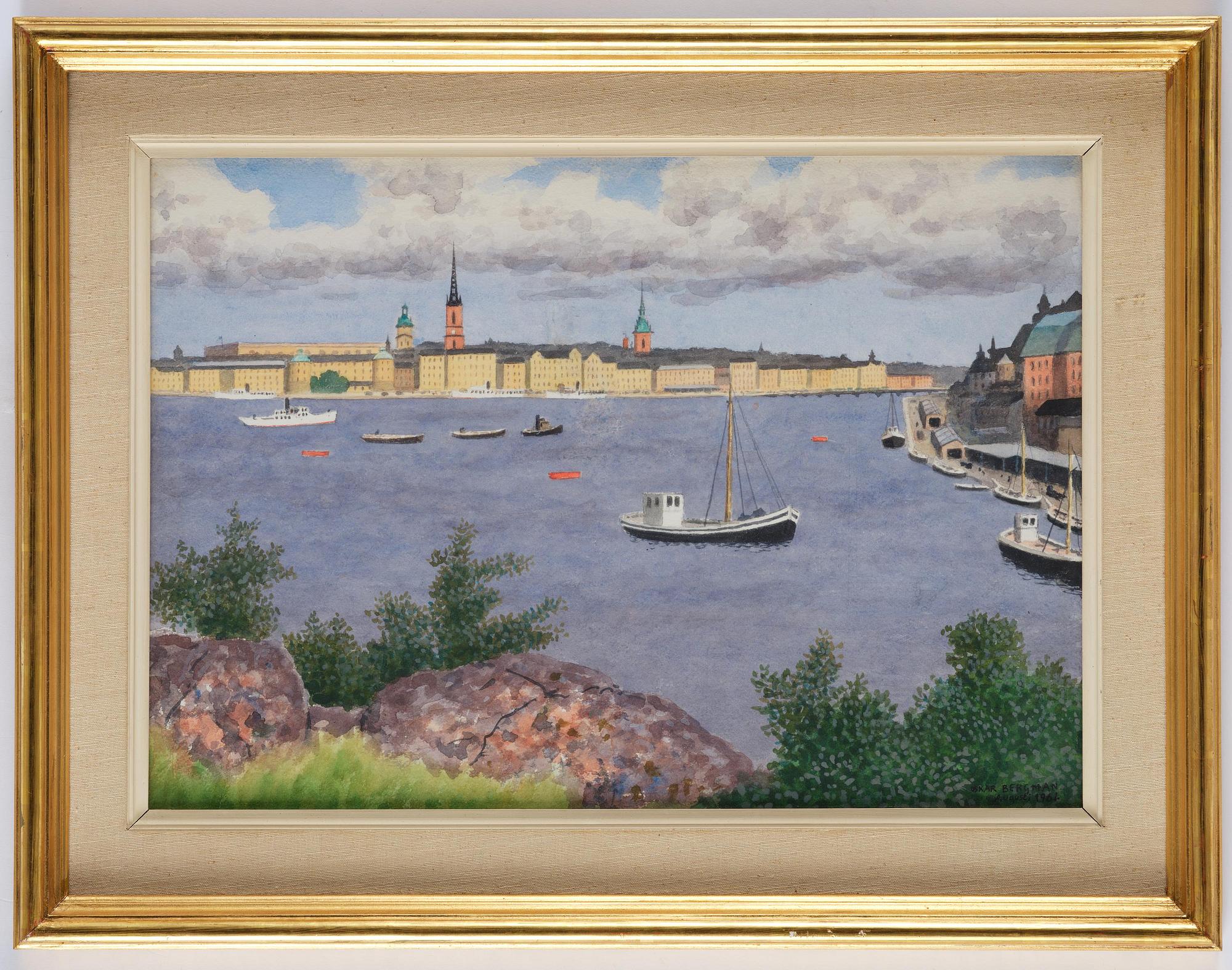 Oskar Bergman, View over Stockholm.