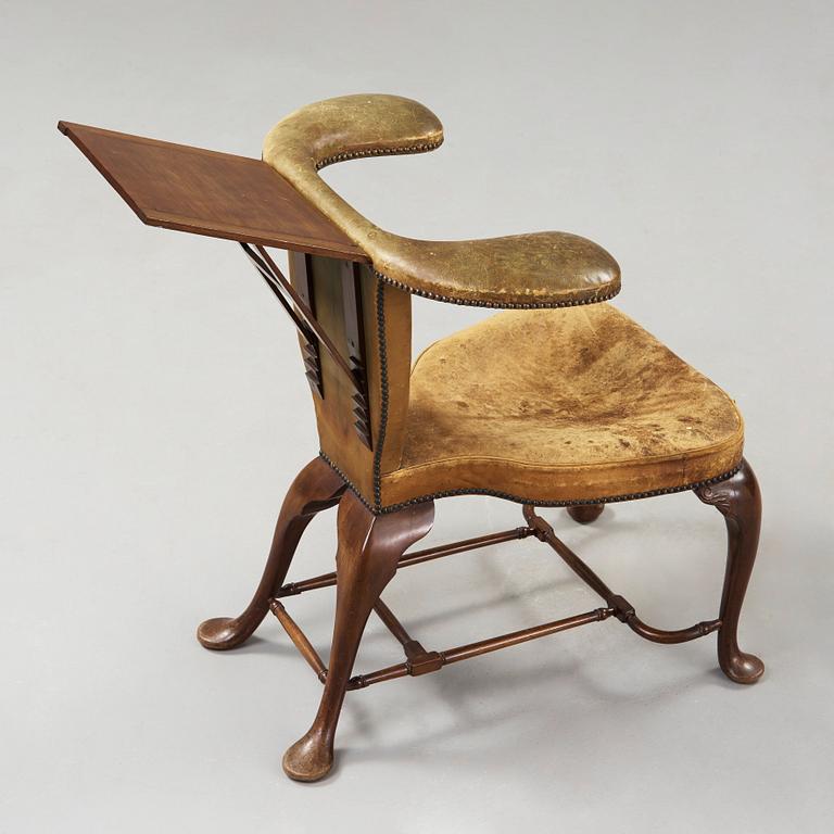 An English 18th century reading and writing chair.