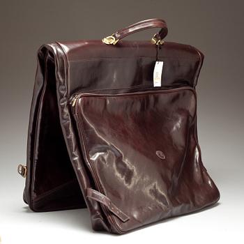 KOSTYMVÄSKA, läder, märkta ellecieffe, Firenze Italia, sent 1900-tal.