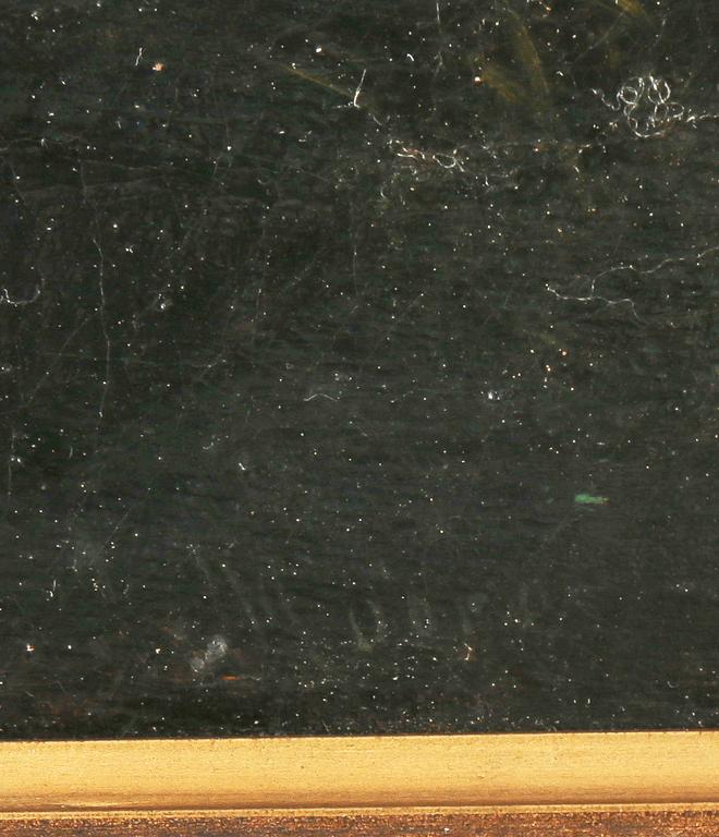 OKÄND KONSTNÄR, olja på duk, otydligt signerad, 1700-tal.