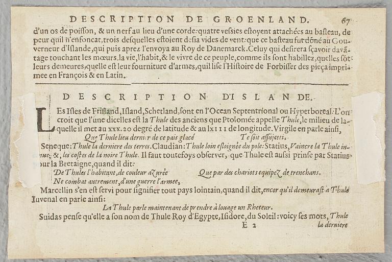 KARTA, handkolorerad, Ur Petrus Bertius/Jodocus Hondius, Tabularum geographicarum contractarum, Holland, 1616.