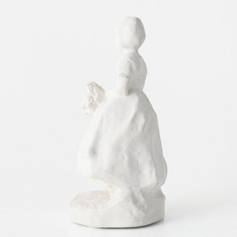 Ruth Milles, sculpture, plaster, signed.