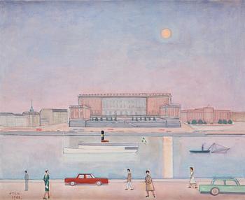 679. Einar Jolin, Vy över Stockholms Slott.