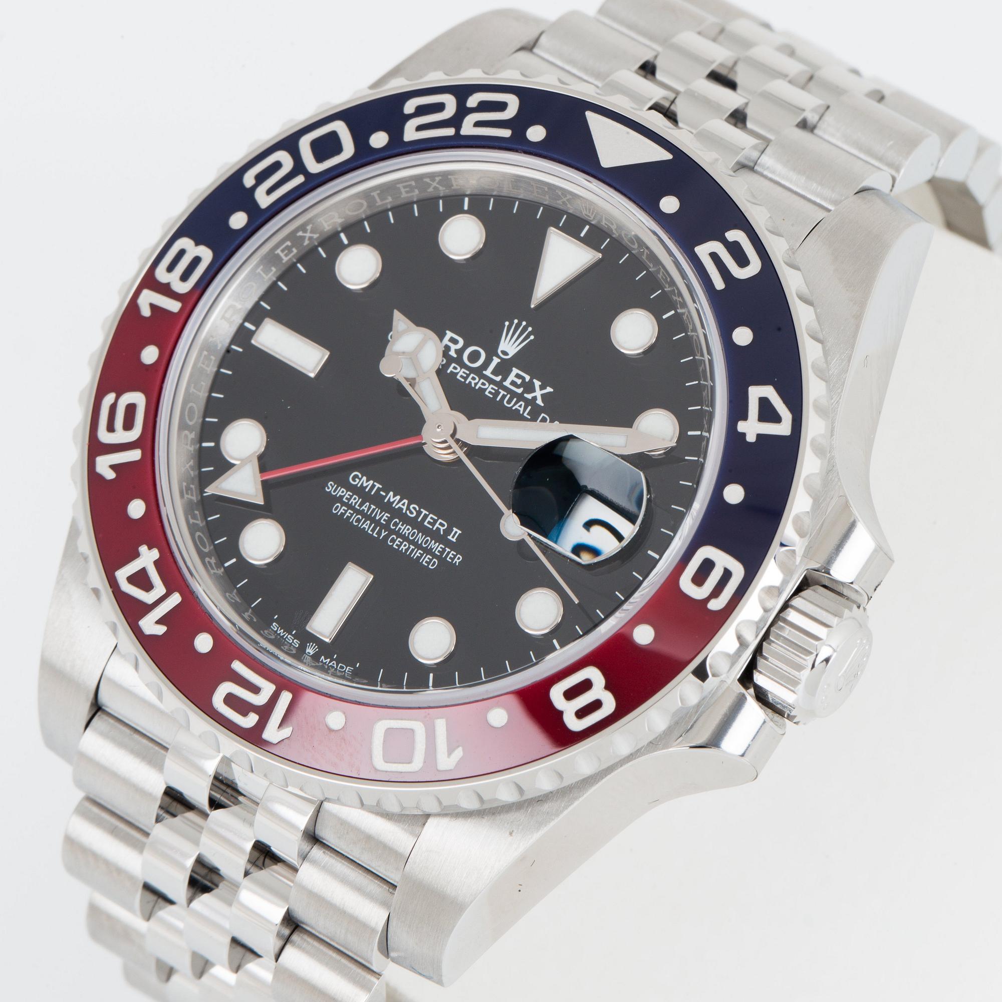 ROLEX, GMT-Master II, "Pepsi".