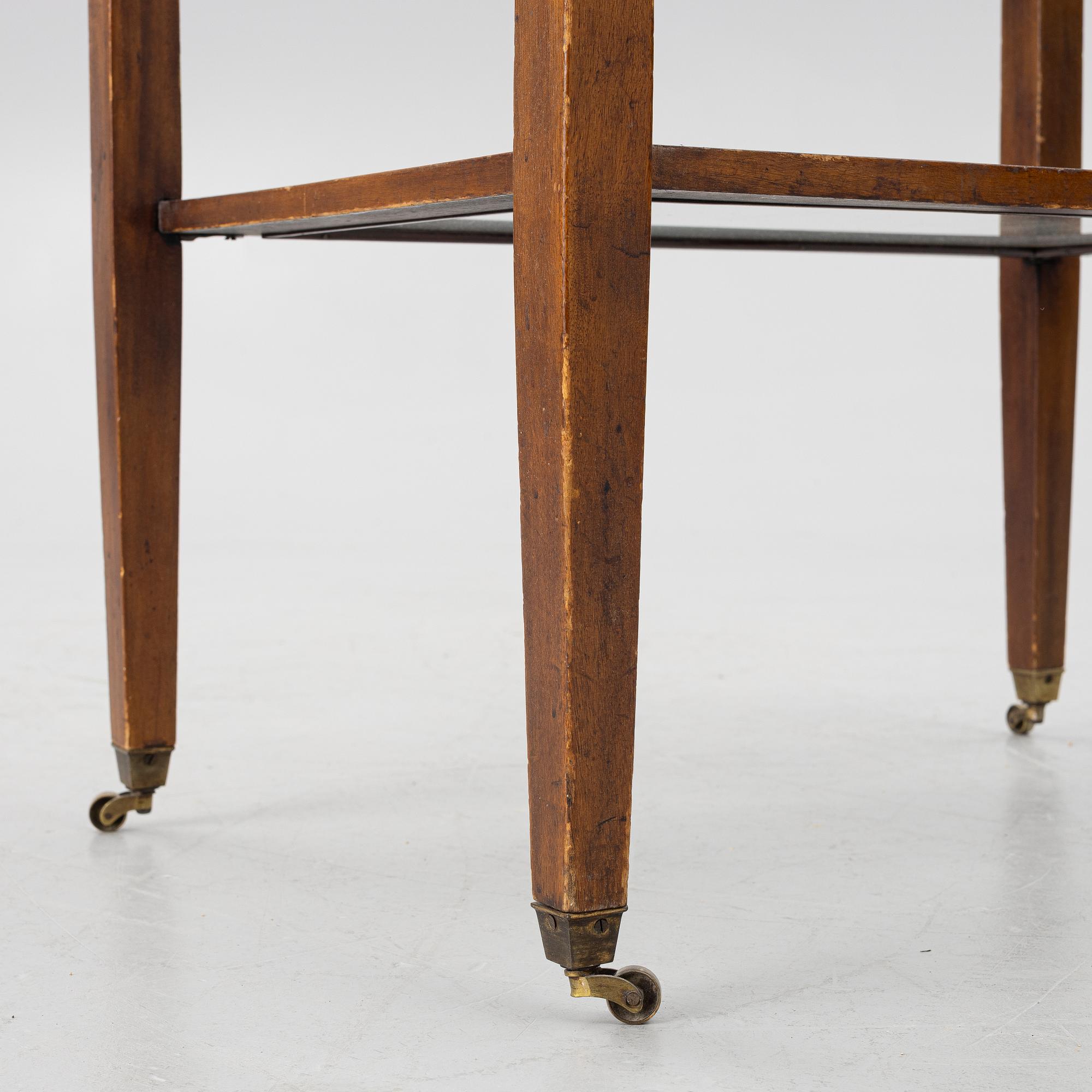 A serving trolley, likely England, first half of the 20th century.