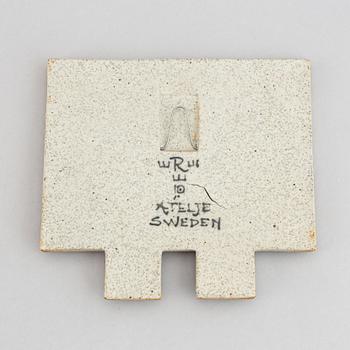 Inger Persson, an earthenware wall relief, Rörstrand Atelje,