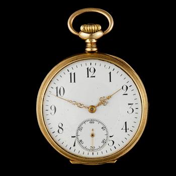 FICKUR, dam, Zenith 18k guld, omkring 1800/1900. Vikt ca32,4g.