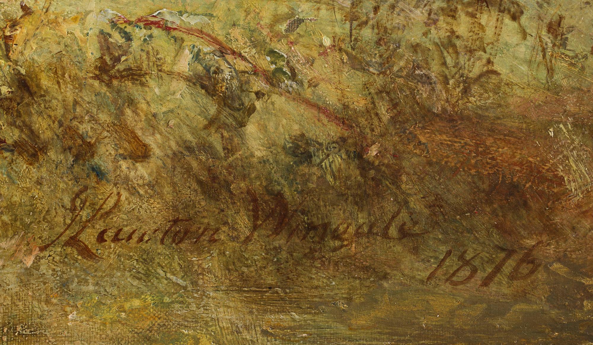 JAMES LAWSON WINGATE, olja på duk på pannå. Signerad och daterad 1876.