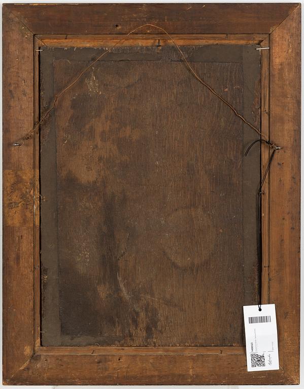 Okänd konstnär, 1800-tal, Kvinna med pärlörhängen.