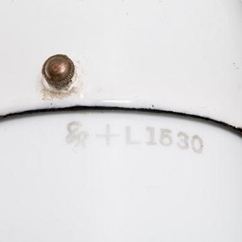 A PETER BEHRENS PENDANT LAMP "Luzette" L1530 + L1531 for AEG, the first half of the 20th century. Total height ca 54 cm.