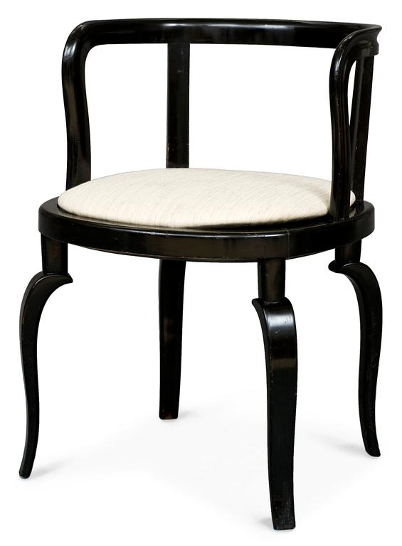 A Carl Hörvik black lacquered chair, ca 1928-32.