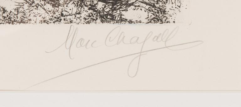 Marc Chagall, "Les Amoureux dans le ciel de Saint-Paul".