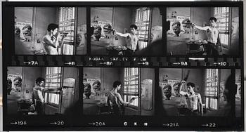 Joel Shapiro, Robert De Niro, "Taxi Driver" Contact Sheet, New York, 1975.