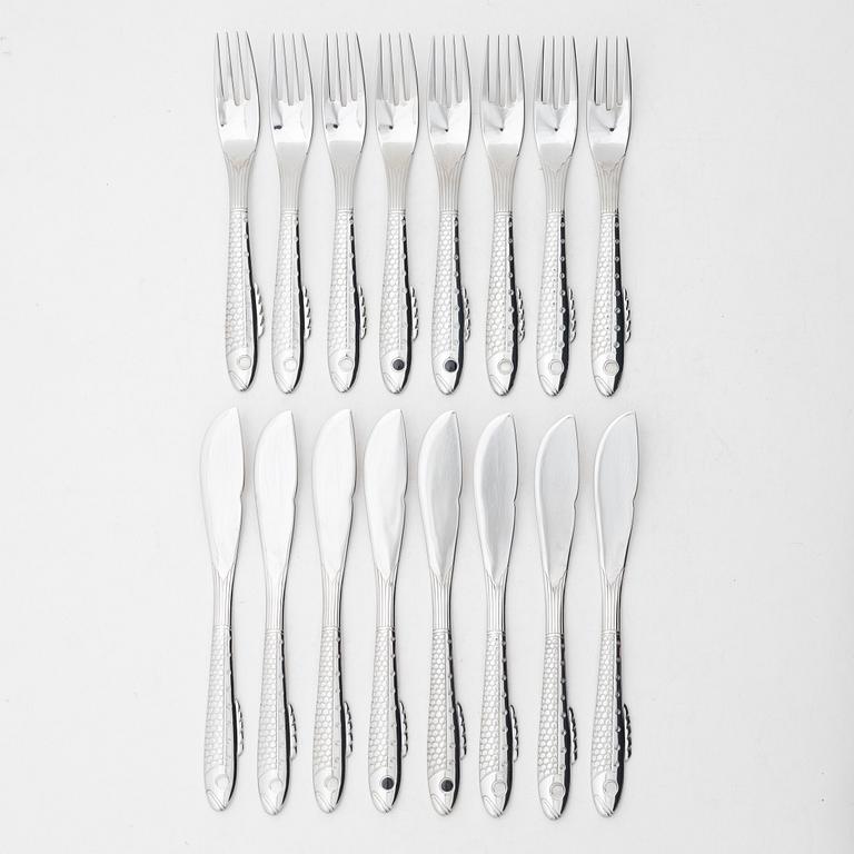 Gunnar Cyrén, A 16-piece 'Nobel' cutlery set, Gense/Yamazaki.