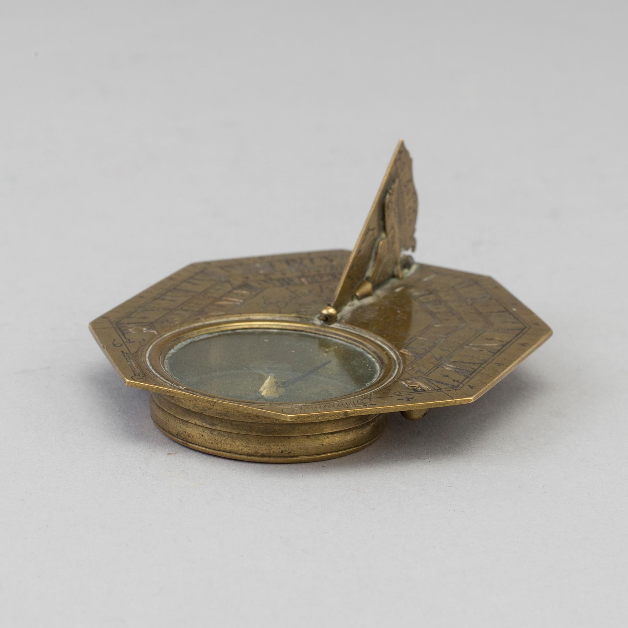 Sundial Compass, France, 18th century.