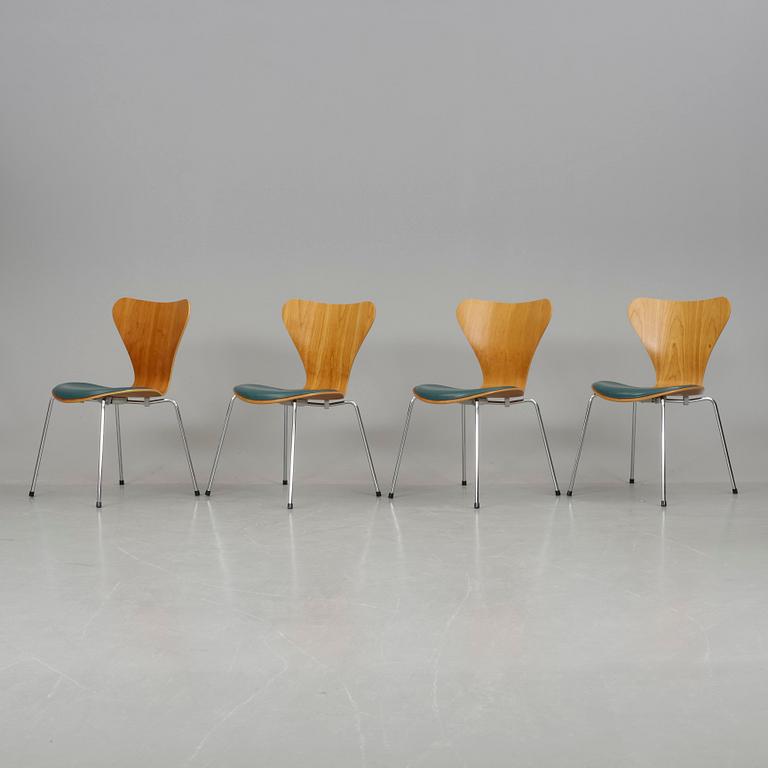 STOLAR, 4 st, "Sjuan", Arne Jacobsen, Fritz Hansen, 1996.