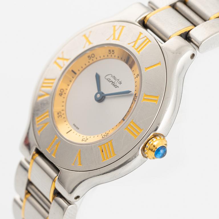 must de CARTIER, Must 21, wristwatch, 28 mm.