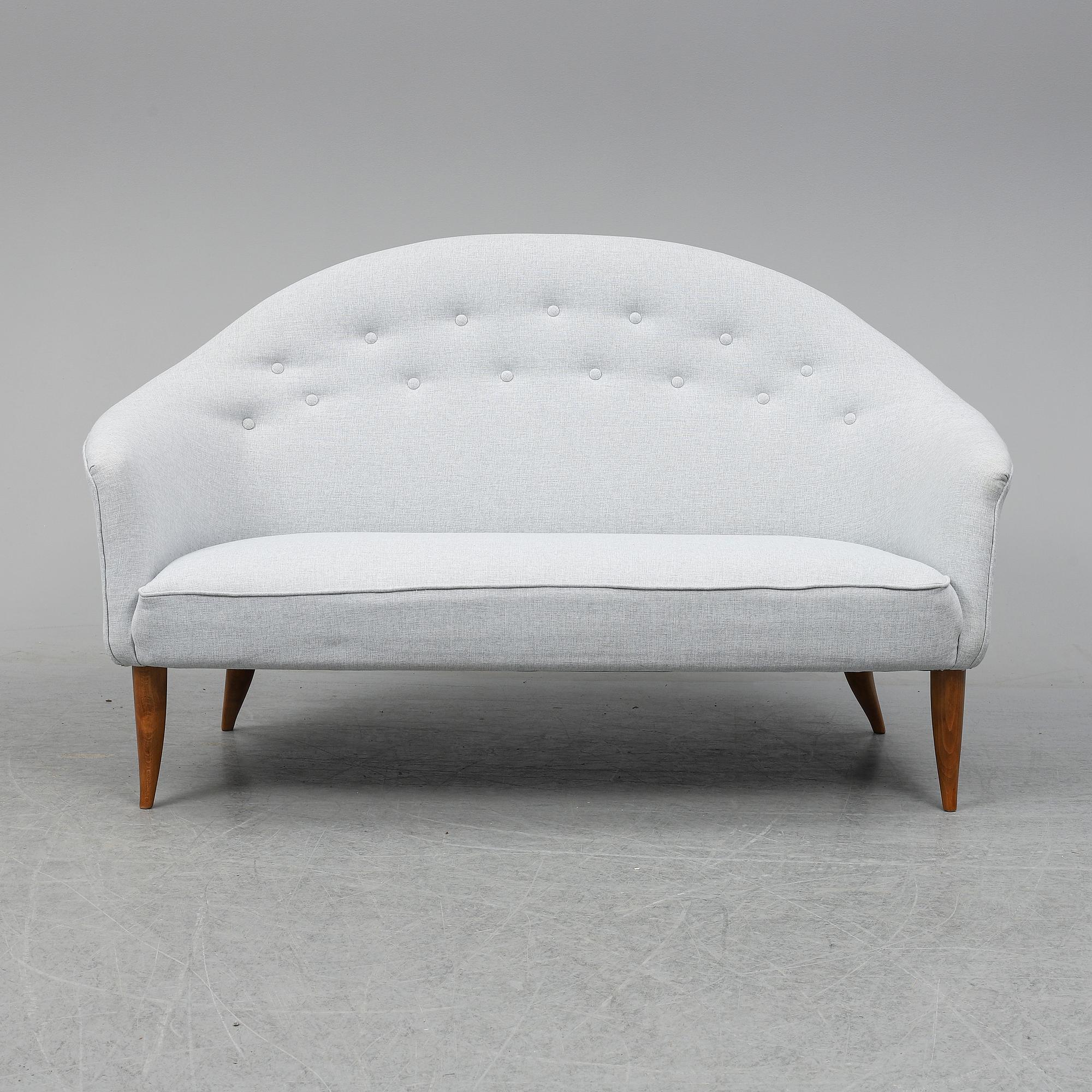 KERSTIN HÖRLIN-HOLMQUIST, soffa, "Lilla Paradiset", Triva, Nordiska Kompaniet formgiven 1958.