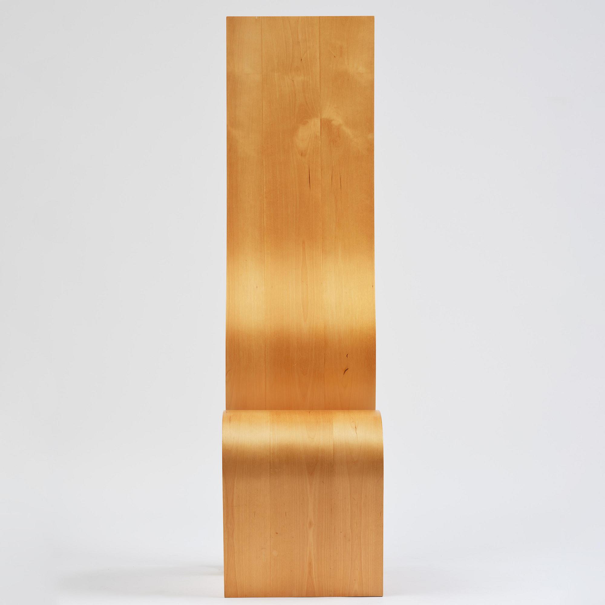 Caroline Schlyter, a "Lilla h" chair, ed. XIX/XX, Forsnäs, Sweden, 1991.