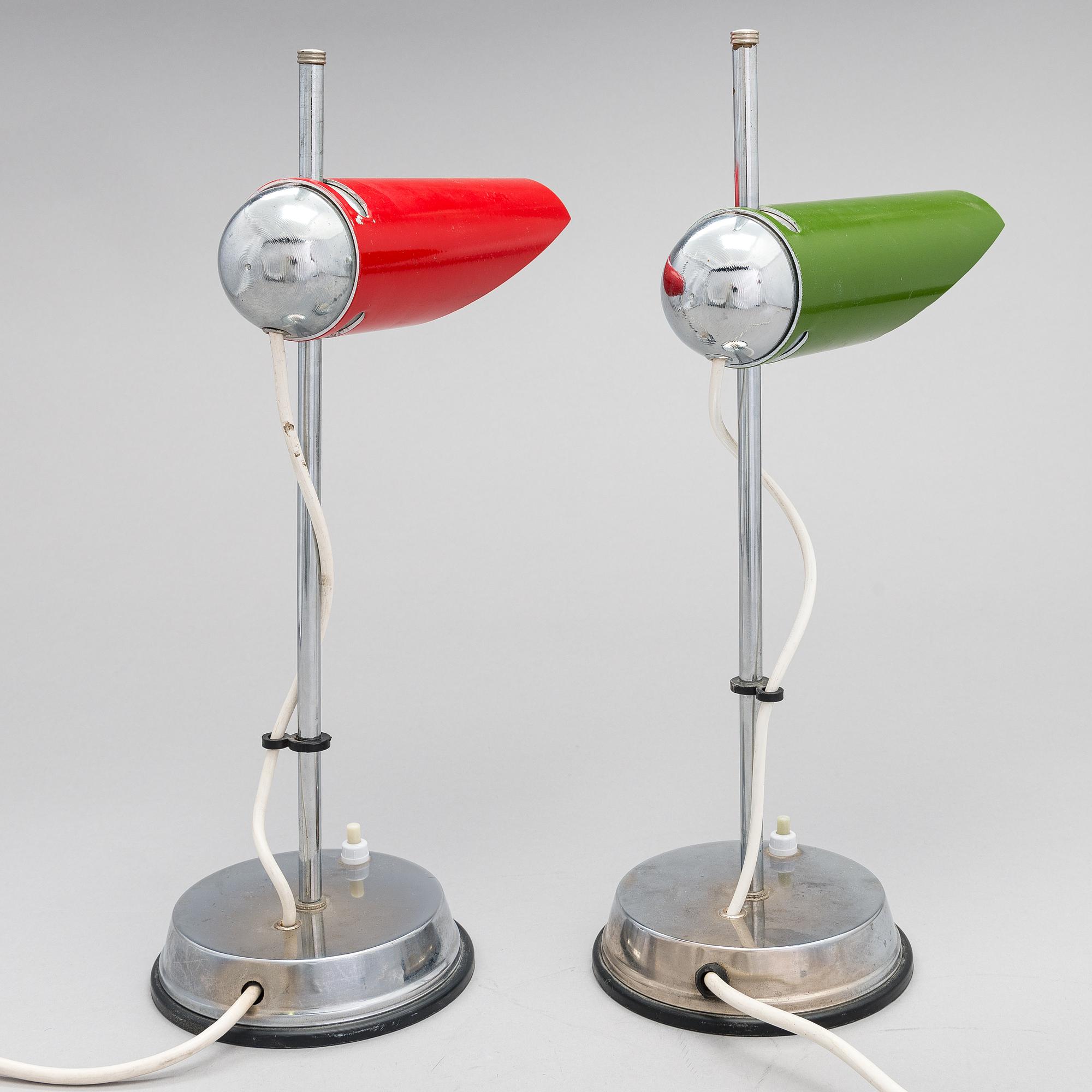 A pair of 1960's table lamps.