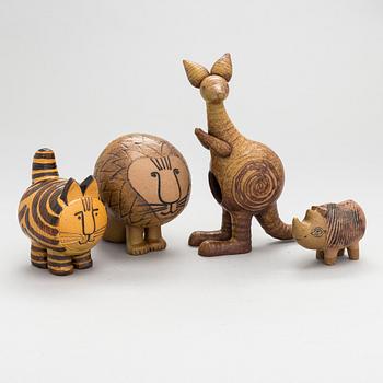 Lisa Larson, four stoneware figurines for Gustavsberg.