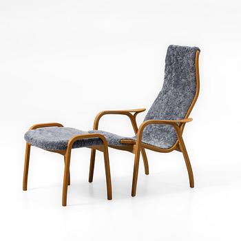 Yngve Ekström, Armchair with footstool, “Lamino”, Swedese.