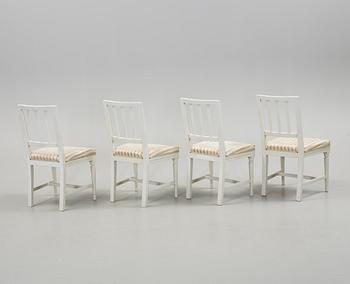 STOLAR, 4 st, gustaviansk stil, 1900-tal.