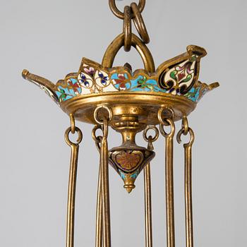 AMPEL, Ryssland, 1800-talets slut. Höjd 55 cm.