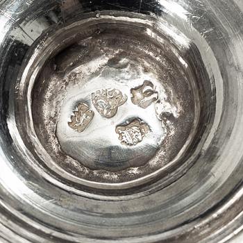 An English silver sugar caster, London 1751, probably Samuel Taylor.
