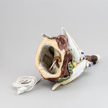 A Rörstrand table lamp, signed Nils Emil Lundberg, for Rörstrand.