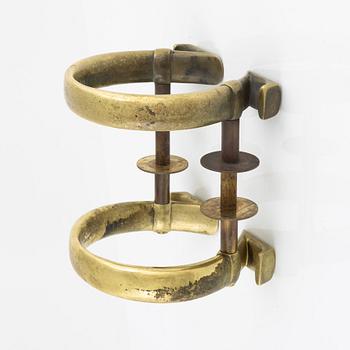 Door handles, 2 pieces, "Omega", "Åke Falk Urhandel", Mid-20th century.