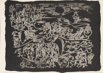 Asger Jorn, Folder with 7 lithographs from: "8 Lithographs".