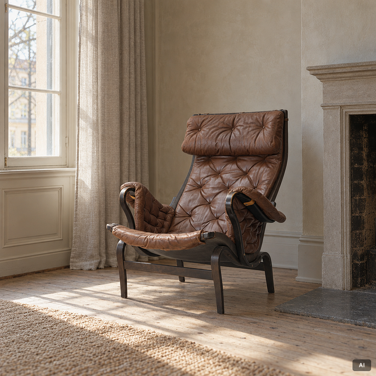 Bruno Mathsson, Armchair, “Pernilla”, Dux.