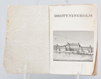 BÖCKER, 2 st, bla "Beskrifning öfver Kongl. Lust-slotten Drottningholm och China" av Anders Björklund, Stockholm 1796.