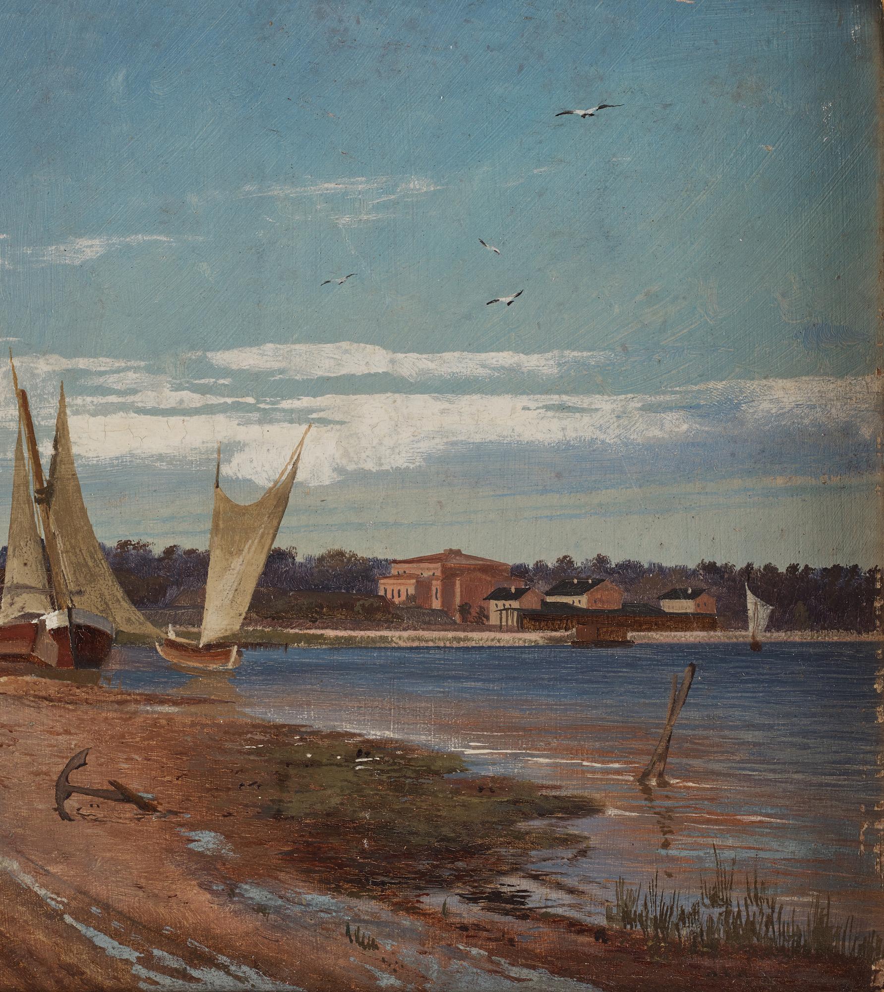 Alexander Borsow, oil on panel, signed and dated -87.