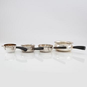Sugar tongs with handles, 4 pcs, silver, Denmark, first half of the 20th century.