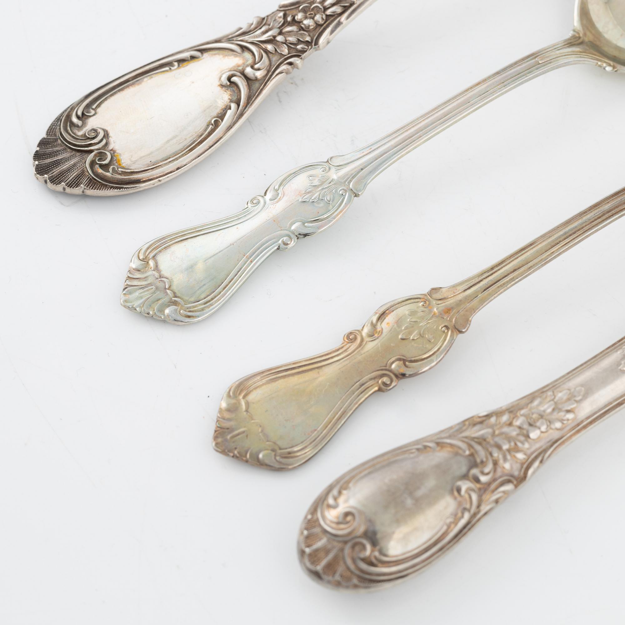 36 pieces of silver cutlery, Vienna, Austria, early 20th Century and GAB MEMA, Eskilstuna, 2007-08.