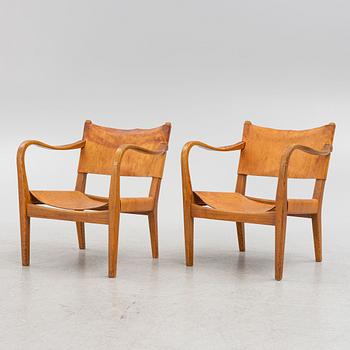 Bertil Fridhagen, attributed to, a pair of armchairs, Bodafors, mid-20th century.